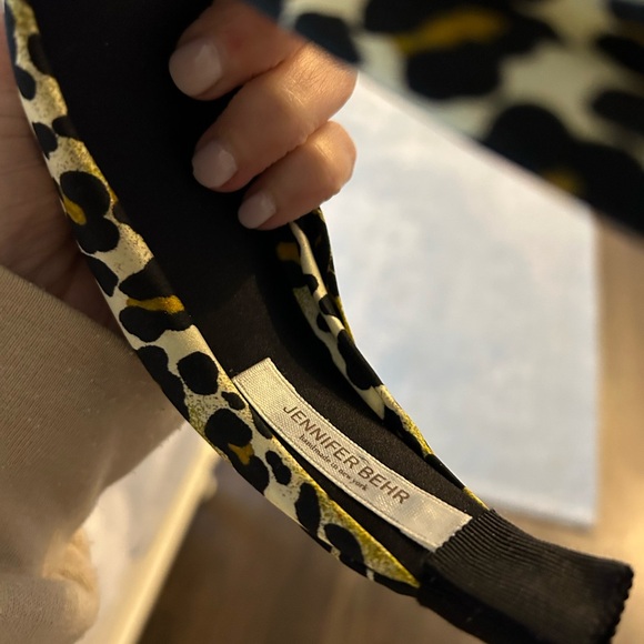 Jennifer behr green leopard headband - Picture 2 of 2
